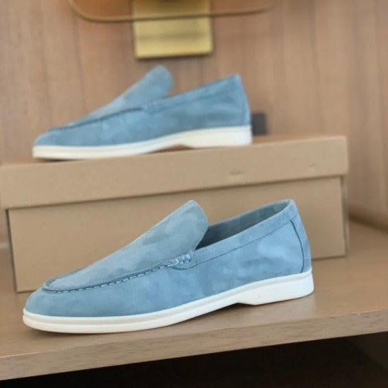 Men's Breathable Slip-On Loafers Casual Driving Shoes with Rubber Nubs Sole Lightweight Flat Shoes for Summer - Image 5