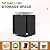 JUMMICO 52 Gallon Package Delivery Box for Outside, Resin Outdoor Storage Box with Lockable Secure, Waterproof Deck Box for Porch, Curbside (Black)