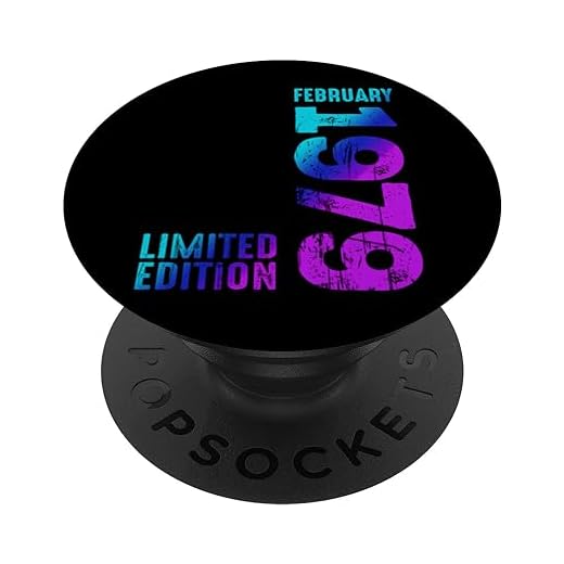 Impresionante febrero de 1979 desde 1979 Vintage 1979 Retro 1979 PopSockets PopGrip Intercambiable