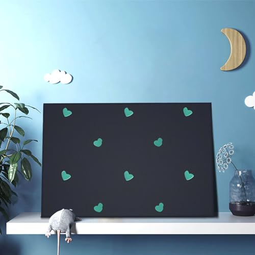 Peinture sur toile décoration murale chic avec nuances bleu abstrait