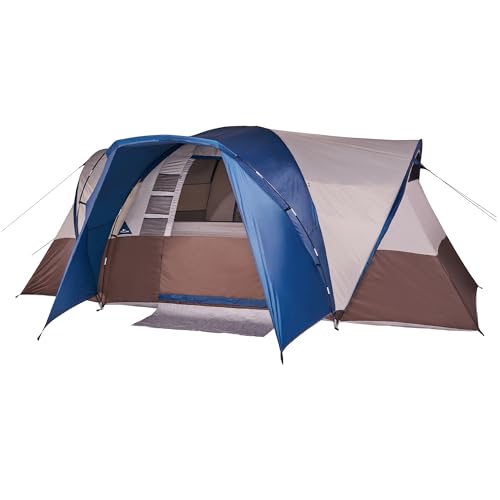 Wenzel Klondike 8 Person Water Resistant Tent with Convertible Screen Room for Family...