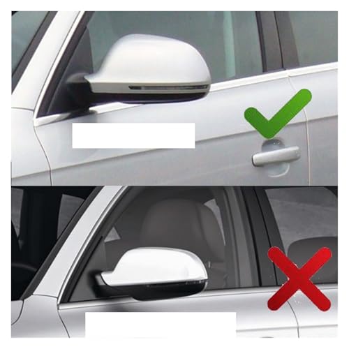 Coques de rétroviseur Audi A4 B8 et A3 8P en finition noir brillant haute qualité