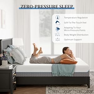 Queen Mattress 12 Inch Cooling Gel Memory Foam, Fiberglass Free, Mattress Bed in a Box for Back Pain Relief, Medium Firm, CertiPUR-US Certified, 60”x80”x12”, White Queen Mattress 12 Inch Cooling Gel Memory Foam Fiberglass Free Mattress Bed in a Box for Back Pain Relief Medium Firm CertiPUR US Certified 60x80x12 White