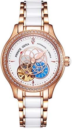 PRINCE GERA Waterproof Automatic Wrist Watch with Decorated