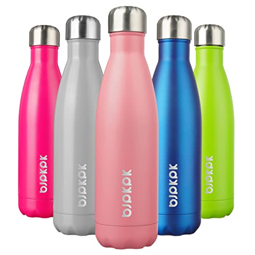 Image of BJPKPK 17 oz Insulated Water Bottle, Stainless Steel Flask, Leak Proof