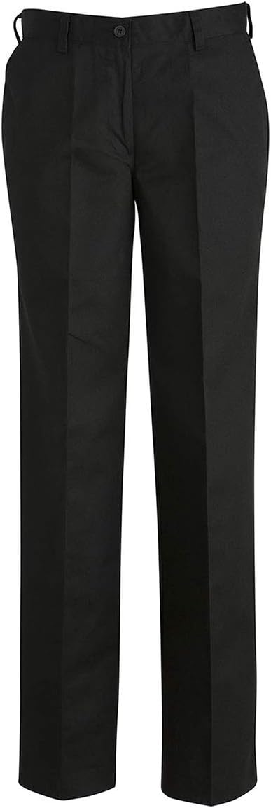 Edwards Ladies Ultimate Khaki Flat Front Pant, Black, 18 30