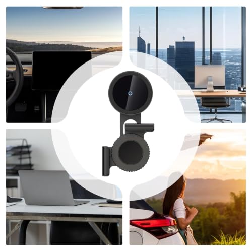 Support Téléphone Voiture Support Magnétique Rotatif à Charge Rapide Sans – vue 4