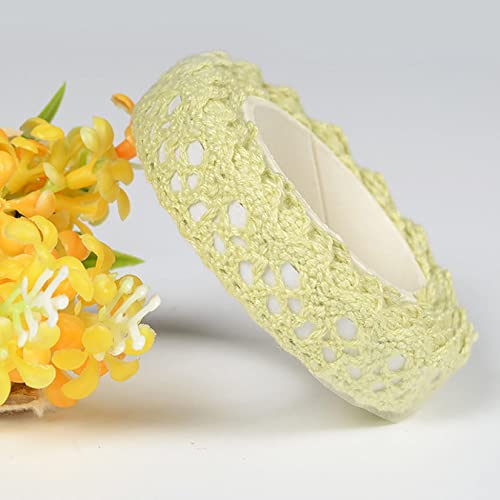 4Yards Fabric Cotton Lace Tape Self Adhesive Satin Face Decorative Tape Ribbon Lace Trim For Wedding Decor Diy Embroider #TOP5