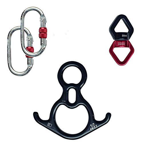 RXRENXIA Swing Swivel, 30-kN-riemschijf, veiligste accessoire voor het ophangen van draaitoestellen met karabijnhaak voor Web Tree Swing, Swing-instelling, luchtdans, kinderschommel, hangmat