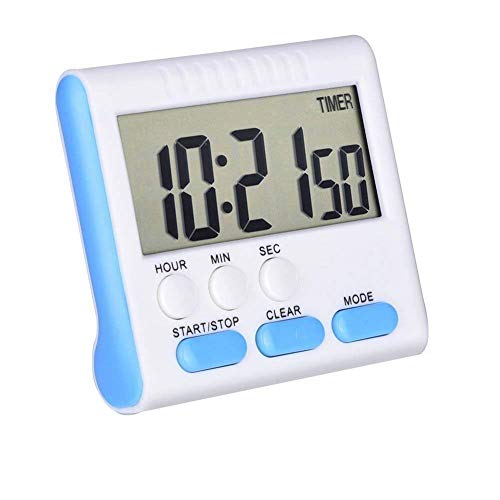 ZUOLUO Kitchen Timer Digital Kitchen Timer Kitchen Timer Egg Cooking Countdown Count Up Clock Stopwatch Alarm Timer blue