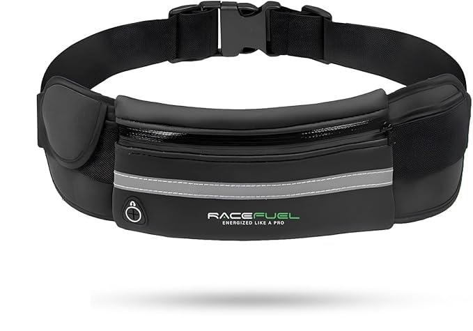 RACEPACE RaceFuel Running Belt for Mobile Phone and Water Bottle - Running Bag Jogging, Waist Bag, Sports Belt, Running Belt for Jogging, Running, Sports, Fitness - Suitable for All Smartphones