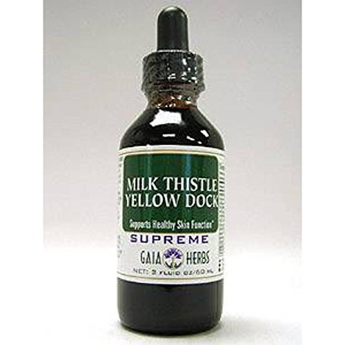 GAIA HERBS Milk Thistle/Yellow Dock Supreme Supplements, 2 OZ