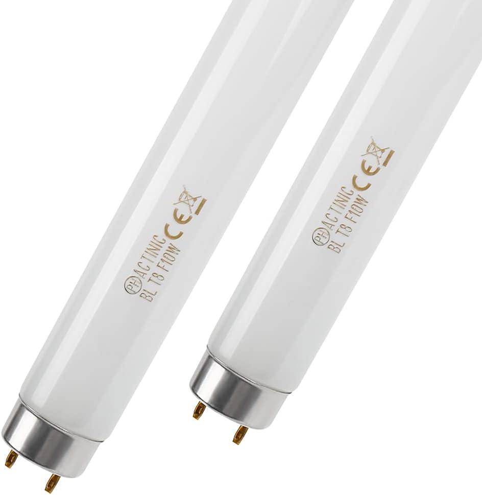 Bug Zapper Light Bulb,2 Pack Replacement Light Tubes 10W Each for Most 20W Electric Bug Zapper, 13'' BL T8 F10W Fluorescent UV Lamp Bulb Light Tube for Indoor Outdoor 20W Electronic Mosquito Zapper