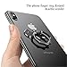 Bat Phone Ring Stand Holder - OATSBASF Cell Phone Ring Holder Finger Grip 360 Degree Rotation Compatible with iPhone 16/15/14/13/12 Pro Max and Other Smartphones（Black+Silver）