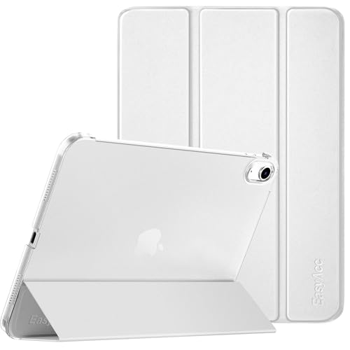 EasyAcc - EasyAcc Coque pour iPad A16 11ème 2025 11 Pouces/iPad 10ème Génération 10,9 Pouces 2022, Ultra Fin Étui de Protection Translucide Mat avec Fonction réveil/Sommeil Automatique, Argent