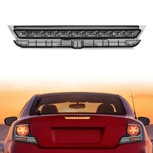 Image of Nilight Third Brake Light Tail High Mount 3rd Stop Lights Smoked Lens Compatible with Toyota Scion tC 2011 2012 2013 2014 2015 2016 Van SUV Rear Center Cab Lamp