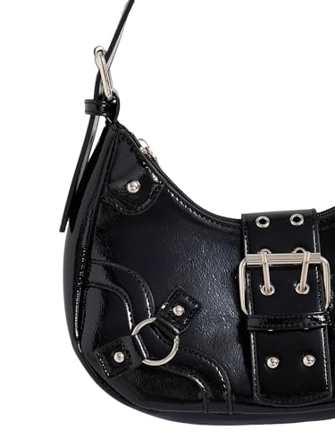 Bolso de mano goth para mujer de cuero PU estilo Y2k miniatura 5