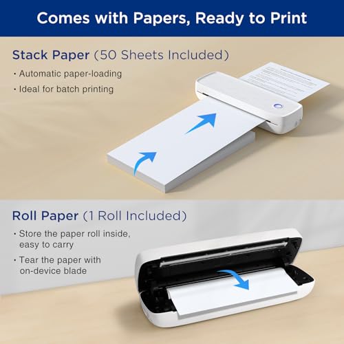 Supvan T200M Portable Printer Wireless For Travel, Bluetooth Inkless Printer thumb #5