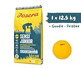 Josera - Hundefutter - Josera Exclusive SensiJunior - Hochverdauliches Aufzuchtfutter für Hunde - Trockenfutter 12,5 KG + Goodie Frisbee