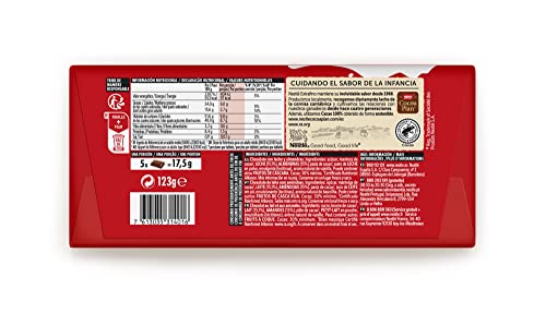 Miniatura 6 de Nestle Extrafino Tableta De Chocolate Con Leche Y Almendras 123 G, Sin Gluten- Pack De 28 Und