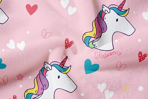 Image of Umeyda Girls Fleece Hooded Robes, Warm Printed Bath Robe for Kids Soft Fuzzy Bathrobe for Gifts
