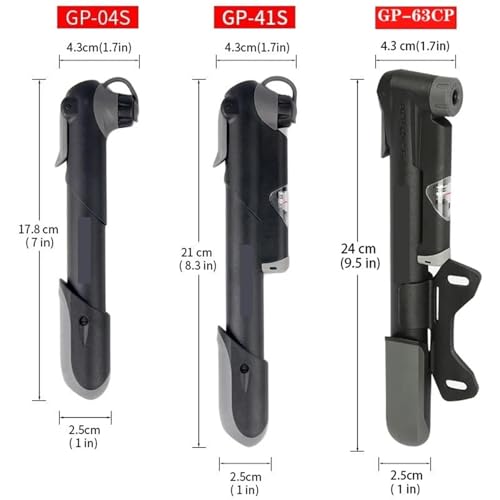 Pompe portable pour vélo route et VTT avec gonfleur double valve - 5