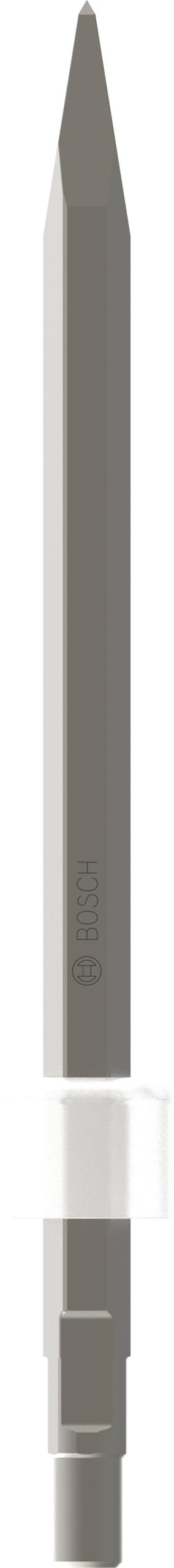 Bosch Accessories Burin Pointus à Queue Six Pans Extrémité Arrondie, 400mm Longueur Totale Gris