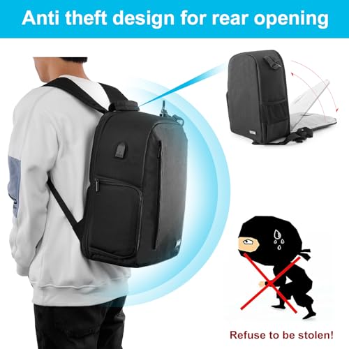 Mochila para cámara DSLR/SLR impermeable y multifunción miniatura 2