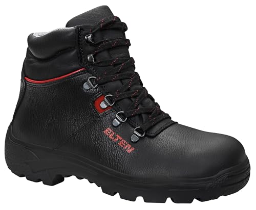 Foto von ELTEN Sicherheitsschuhe Renzo Mid ESD S3, Damen und Herren, Leder, Stahlkappe, leicht, robust 42, Schwarz