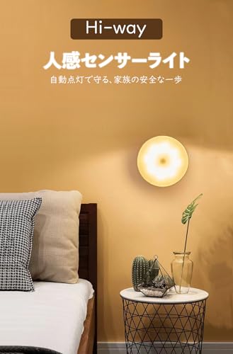 ZHOUMIN センサーライト 室内 充電式 【夜は家で活動するのが便利で、たんすを開けて物を探しても、水を飲んだり授乳したりしても】2色（電球色+昼光色）無段階調光 人感センサーライト 懐中電灯 間接照明 足元灯 常夜灯 浴室/寝室/階段/押入れ (2個セット-日本語説明書付き) [3]