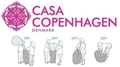Image of Casa Copenhagen Premium Virgin Grade Thermocol Balls Refill for Pillows, Sofa, Bean Bags, Soft Toys & Beans for Bean Bag Refill 1 Kg (White)