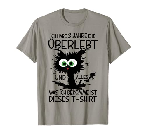 Lederne Hochzeit Lederhochzeit 3. Hochzeitstag T-Shirt