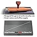 Ink Pad for Rubber Stamps, Stamp Pad for Clear Impression Stamping, Quality Felt Pad Black Ink, Red Ink, Blue Ink L (3.5 * 6.3) (Red & Black)