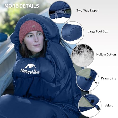 Bolsa de dormir Naturehike para adultos grado 0, forma momia miniatura 2