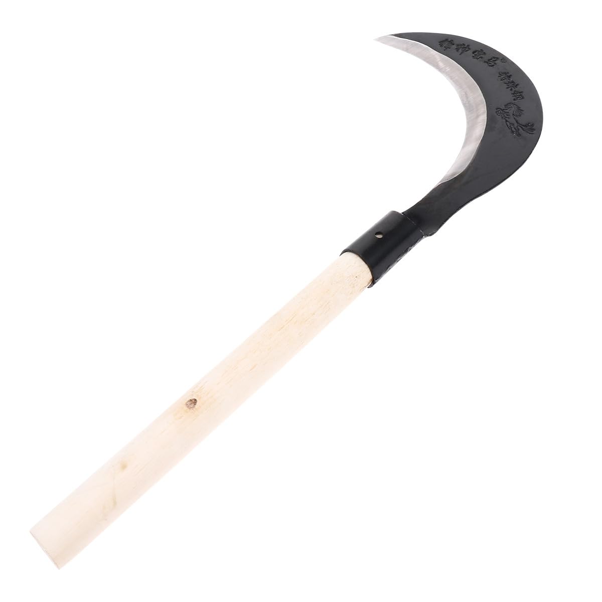 KICHOUSE Hoz Herramienta de Jardinería Mango Largo de Acero al Manganeso, Cuchillo para Césped para Jardinería Manual Alta Durabilidad y Filo Afilado Varios estilos