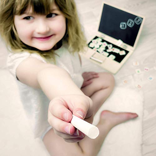 Portable Magnet Board For Toddlers, Magnetic Chalkboard For Kids With Abc Letters & Numbers. Alphabet Magnets For Learning And Drawing. Tabletop Art & Chalk Board Easel.childrens Wood Toys For Toddler #TOP5