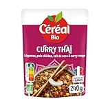 CÉRÉAL BIO – Curry Thai Lentilles, Pois Chiches & Légumes au Lait de Coco – Plat Cuisiné B...