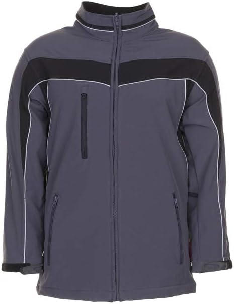 Planam Men's Jacke Softshell Jacket Plaline Size XS in Slate/Black