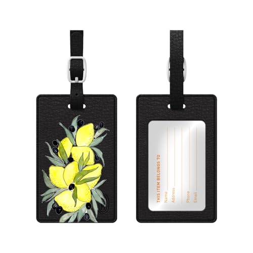 Luggage Tag, Lemons & Olives Lemons & Olives