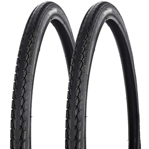 2PC 24x1.25 Fietsband met Stadsprofiel 24-1.25 32-507 ISO en 24 1.25 Duurzame Zwarte Band voor Stads- en Lichte MTB-fietsen