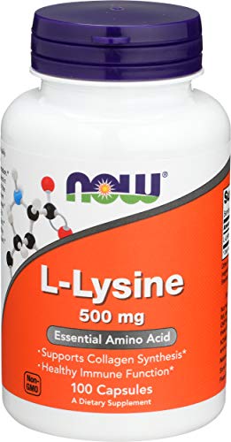 NOW Supplements, L-Lysine (L-Lysine Hydrochloride) 500 mg, Amino Acid, 100 Tablets