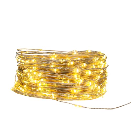 Fio De Fada 100m Decoração Natal 1000 Leds Bivolt (Branco Quente)