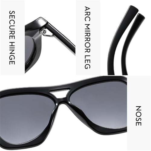 ZIUTNSAV-Retro Irregular Sunglasses For Women Men Vintage Sun Glasses Oversized Frame Outdoor Shades UV400 7