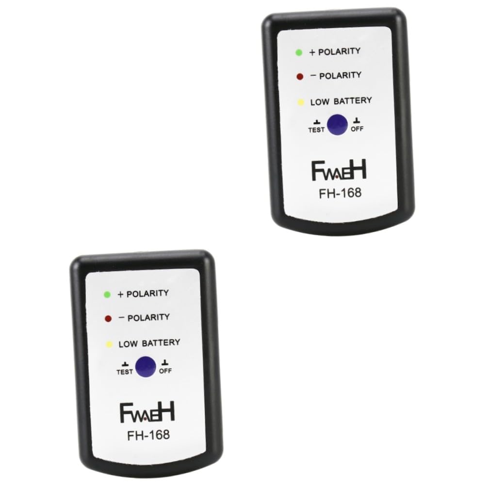 Cabilock 2 Piezas Probador de Polaridad y Fase para Altavoces de Audio Automotriz Medidor de Fase Portátil para Sistemas de Sonido Coches Tester de Polaridad para Subwoofer y Tweeter