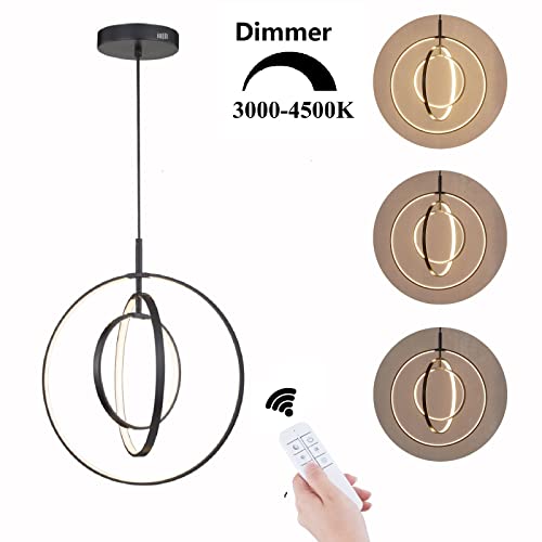 Led Dimmable Chandeliers For Dining Room Bedrooms Farmhouse Chandelier Pendant Lighting For Kitchen Island Living Room Modern Black Chandelier Hanging Lamp Pendant Light Fixtures With Adjustable Cord #TOP1