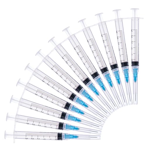 Disposable 3ml Syringe with 23Ga 1.0 Inch Needle, Individual Package pack of 20
