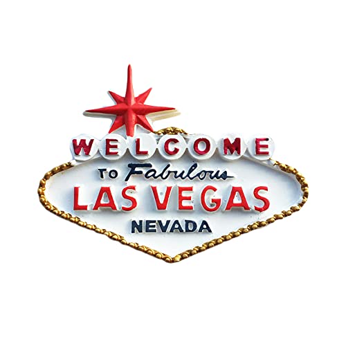 Imán Decorativo 3D Las Vegas 8x6.5 cm Resina miniatura 1