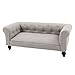 Produktbild Melody Jane Puppenhaus Grau Chesterfield Sofa Miniaturmöbel Wohnzimmer