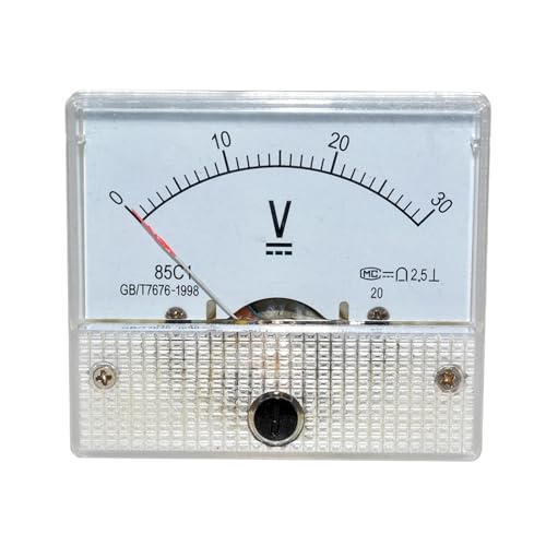 Voltmètre analogique DC 0-30V 85C1 contre les pannes de courant mécanique jauge