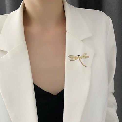 Image of women's animal brooch, rhinestone pearl cubic zirconia high-end temperament animal insect brooch clothing paired with jackets, pins, brooches suitable for women and girls